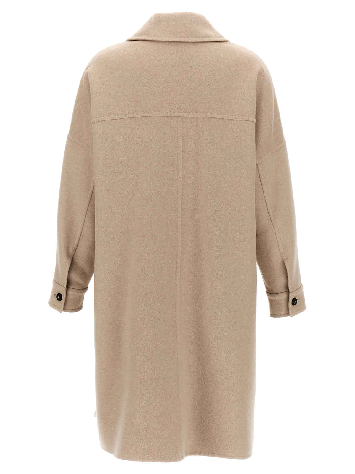 Max Mara Cappotto Baruffa in Cashmere Beige