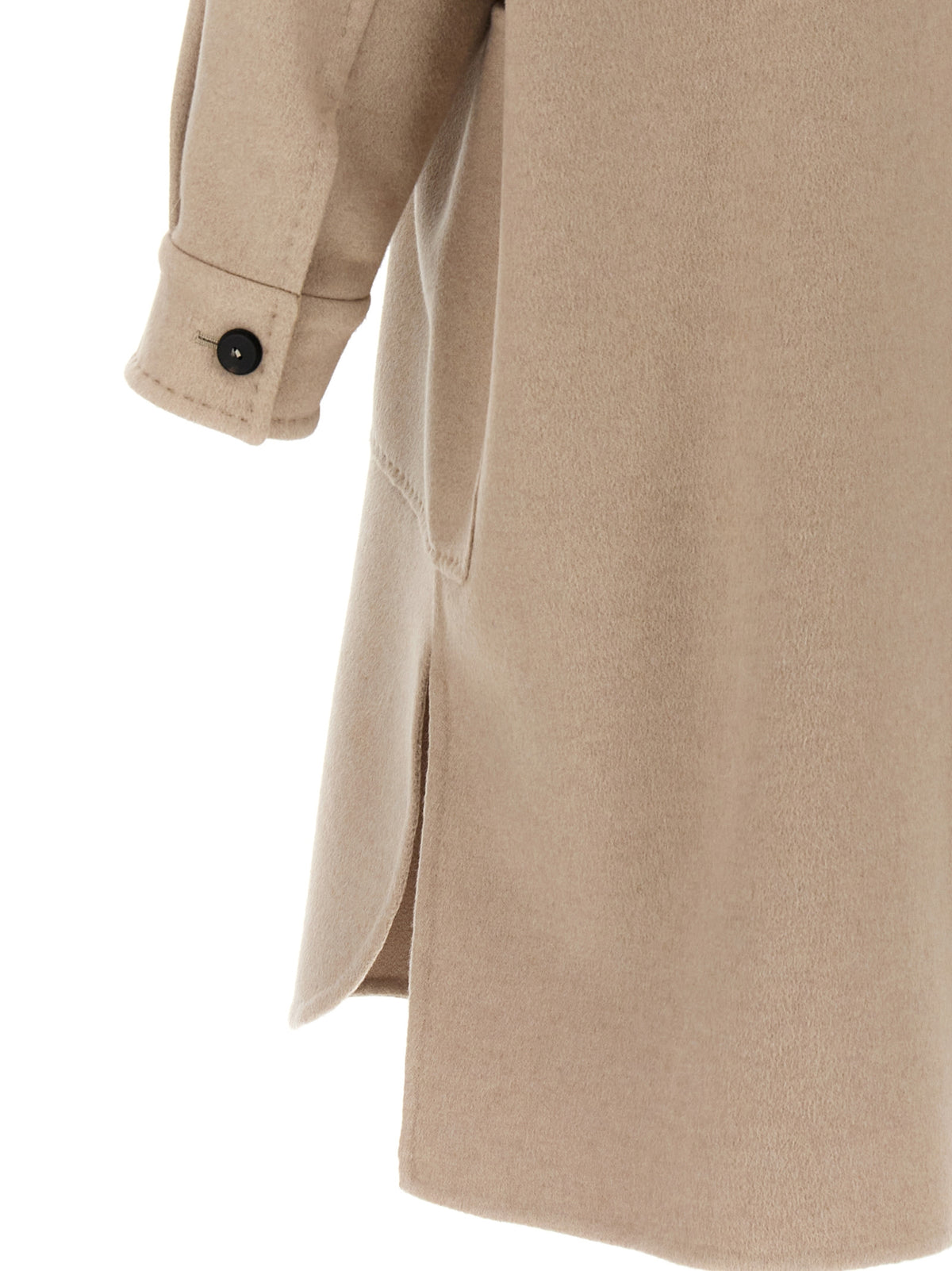 Max Mara Cappotto Baruffa in Cashmere Beige