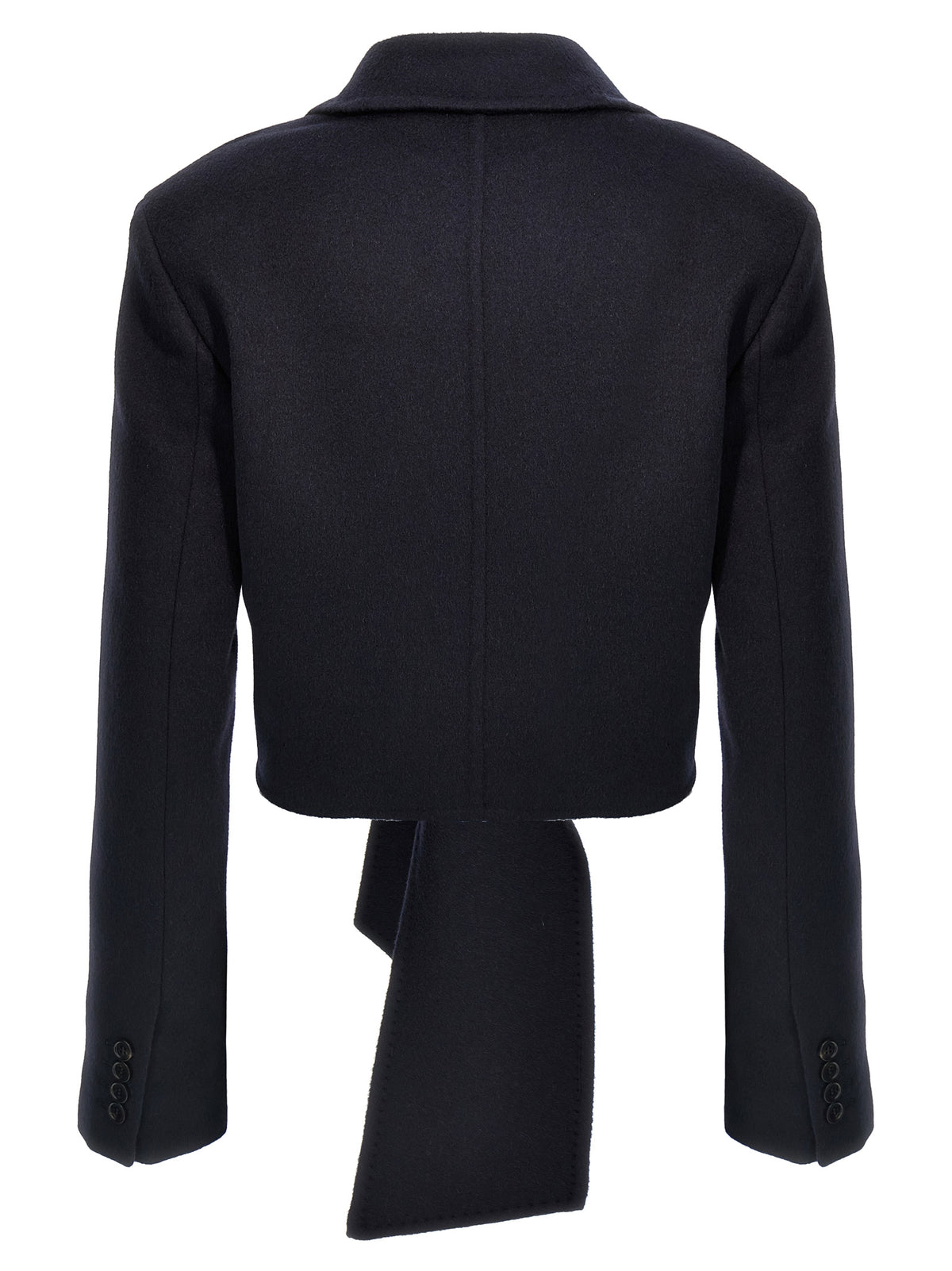 Giacca Max Mara lunga in lana blu