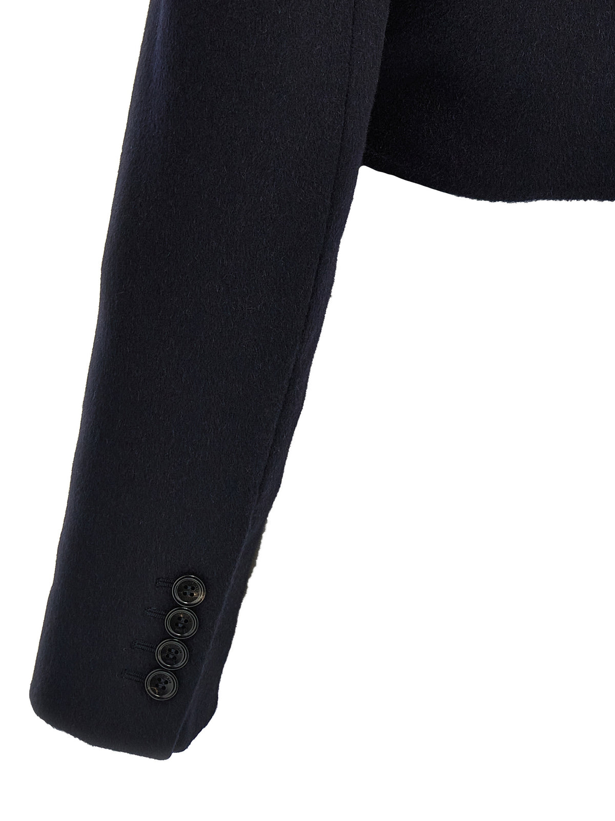 Giacca Max Mara lunga in lana blu