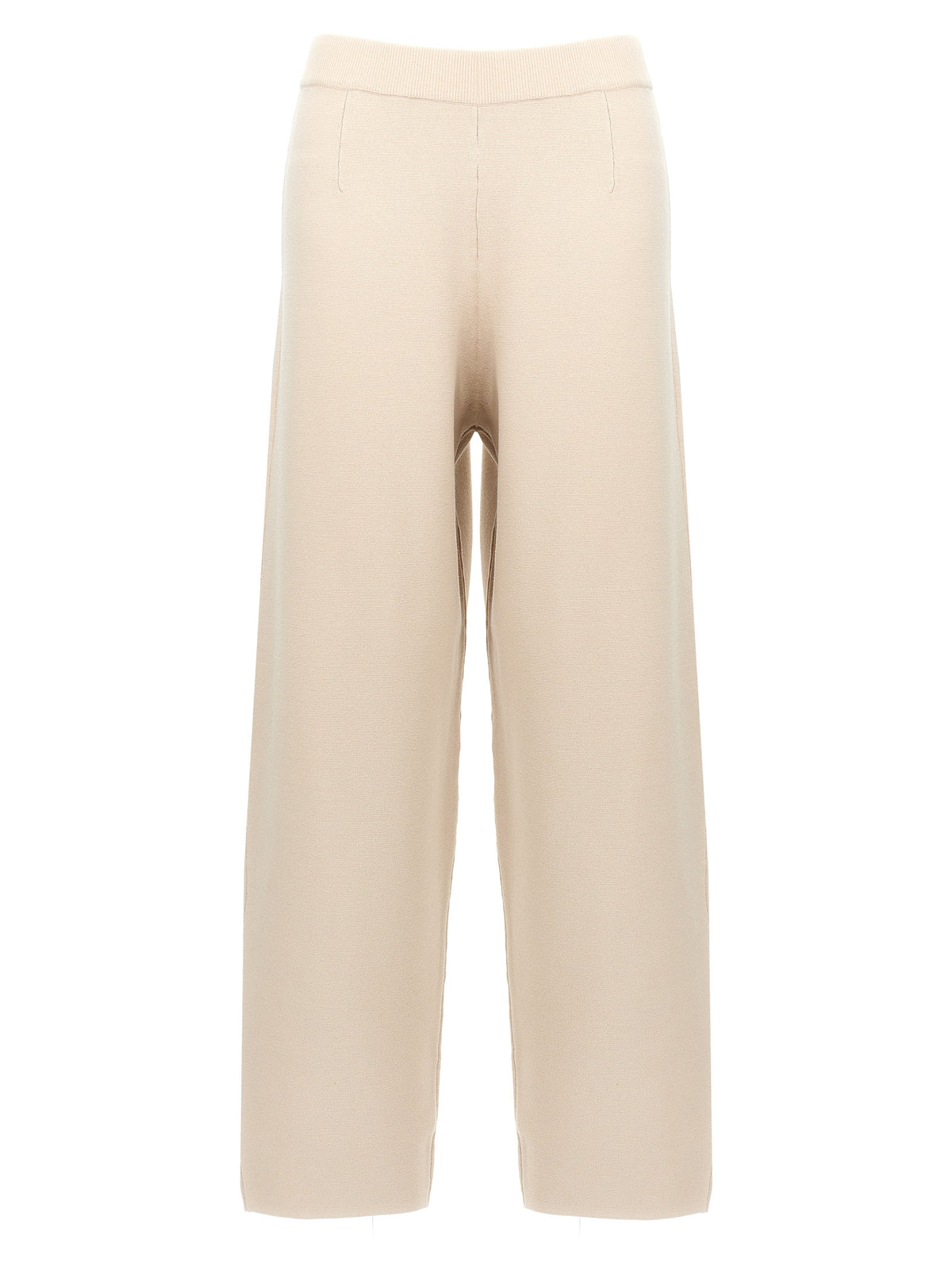 Pantaloni casual Max Mara in viscosa beige