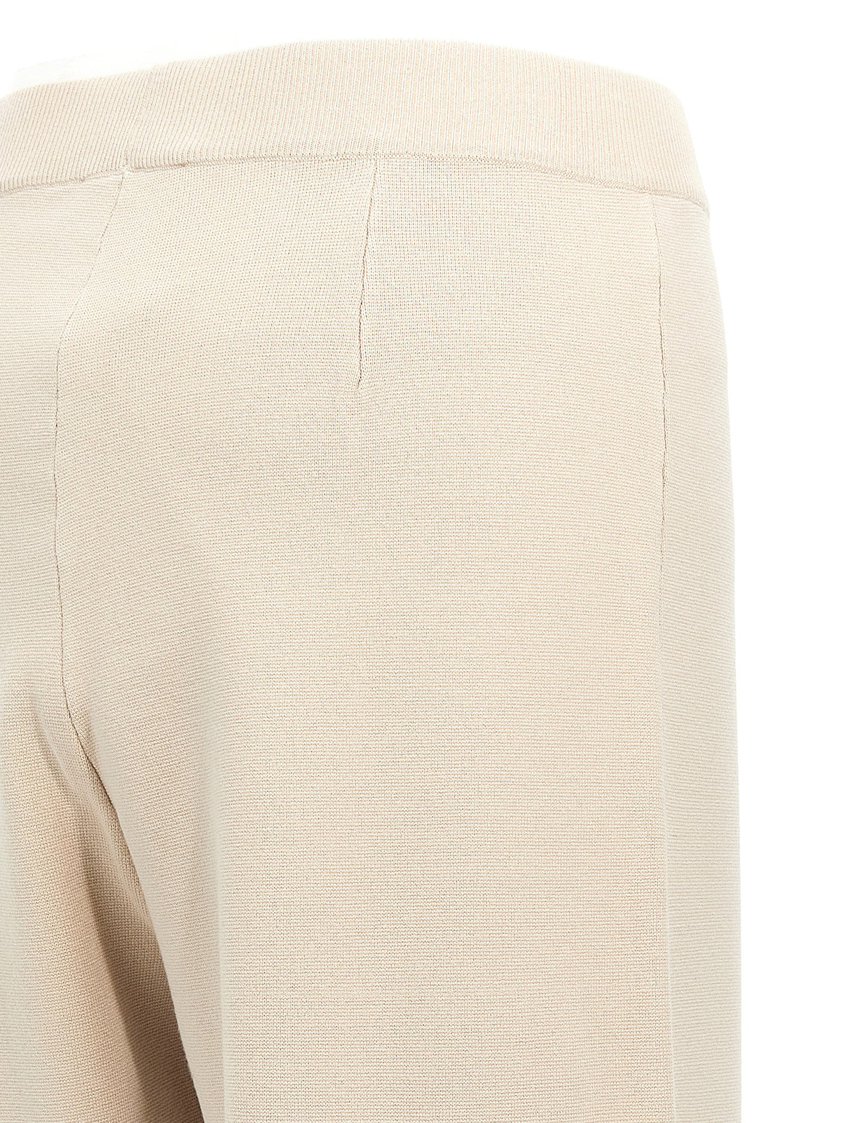 Pantaloni casual Max Mara in viscosa beige