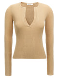 Cardigan Max Mara in seta beige