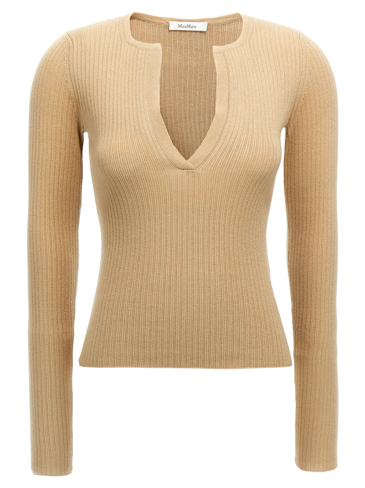 Cardigan Max Mara in seta beige