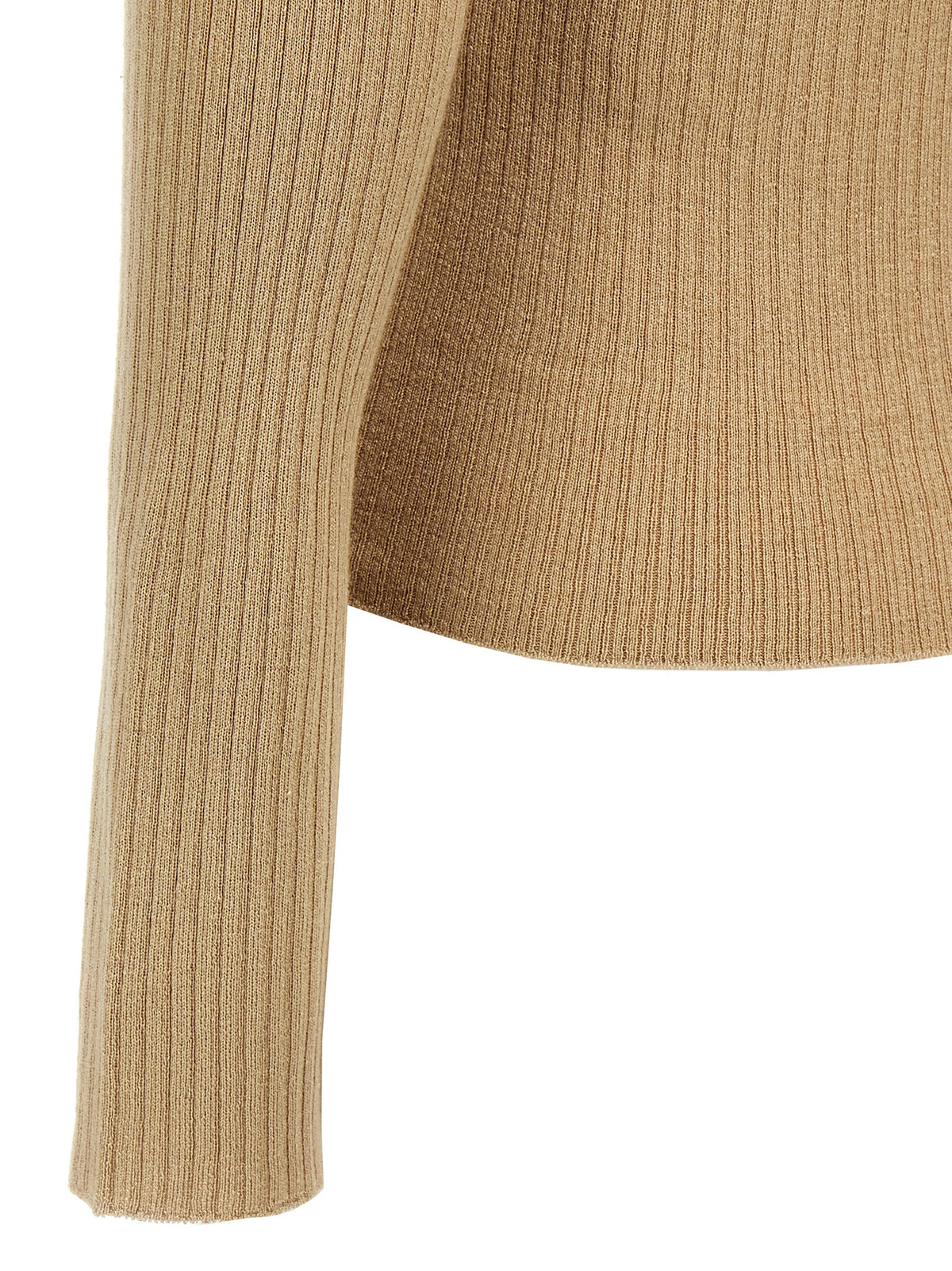 Cardigan Max Mara in seta beige