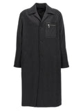 Manteau Fendi en cachemire gris