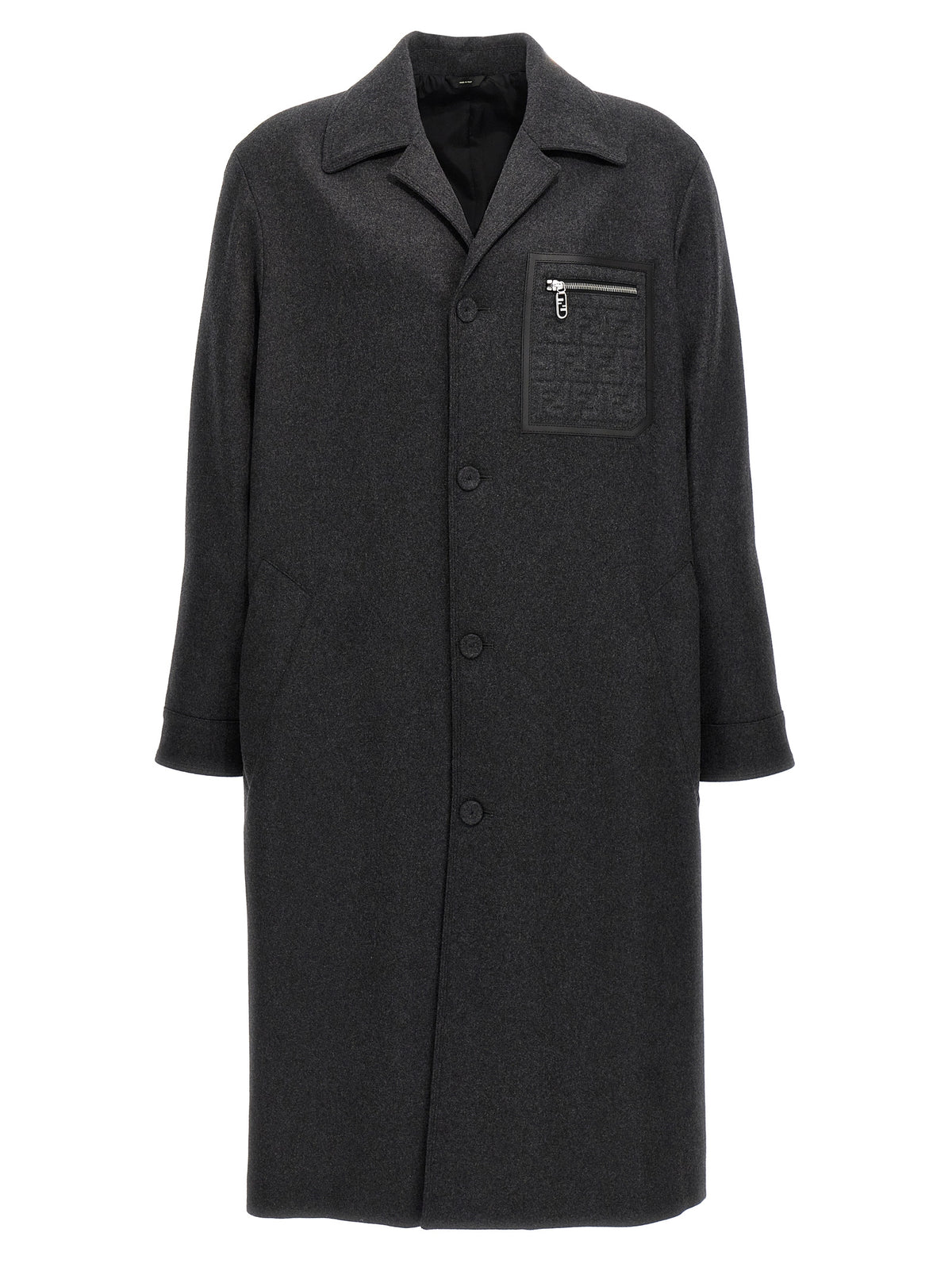 Manteau Fendi en cachemire gris