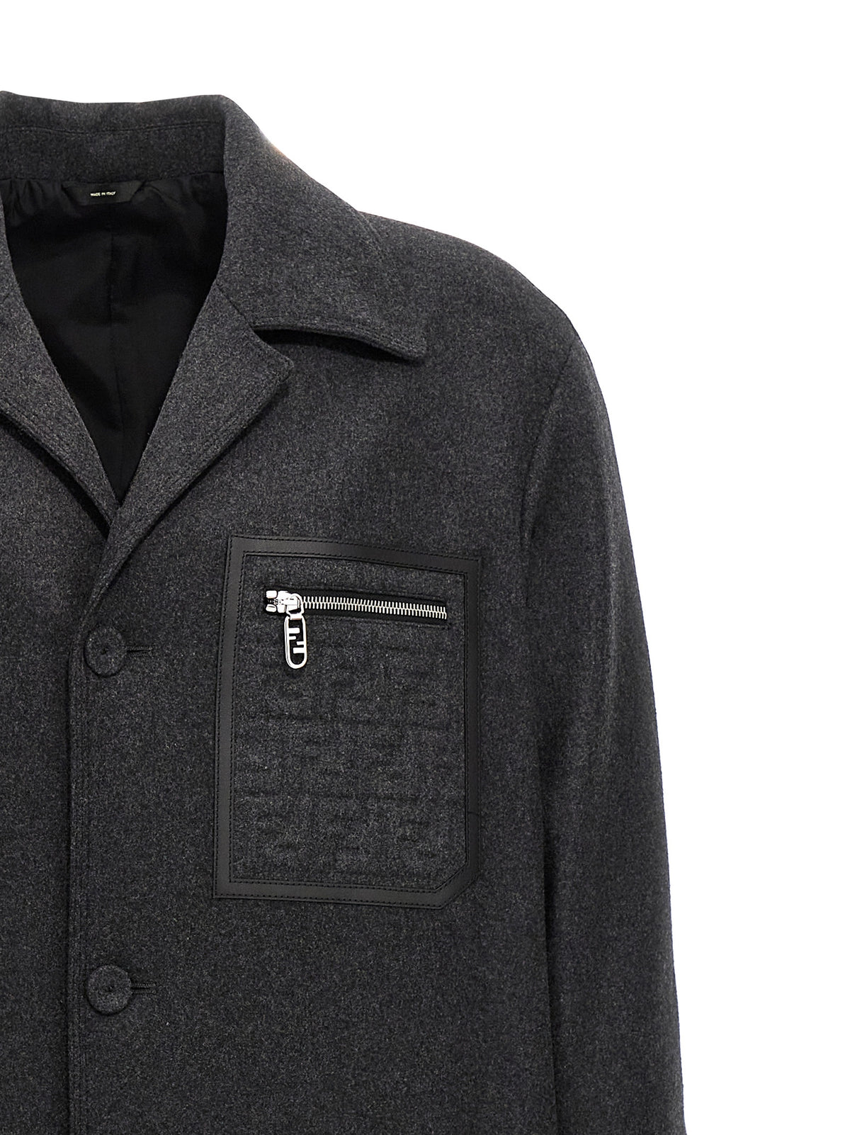 Manteau Fendi en cachemire gris