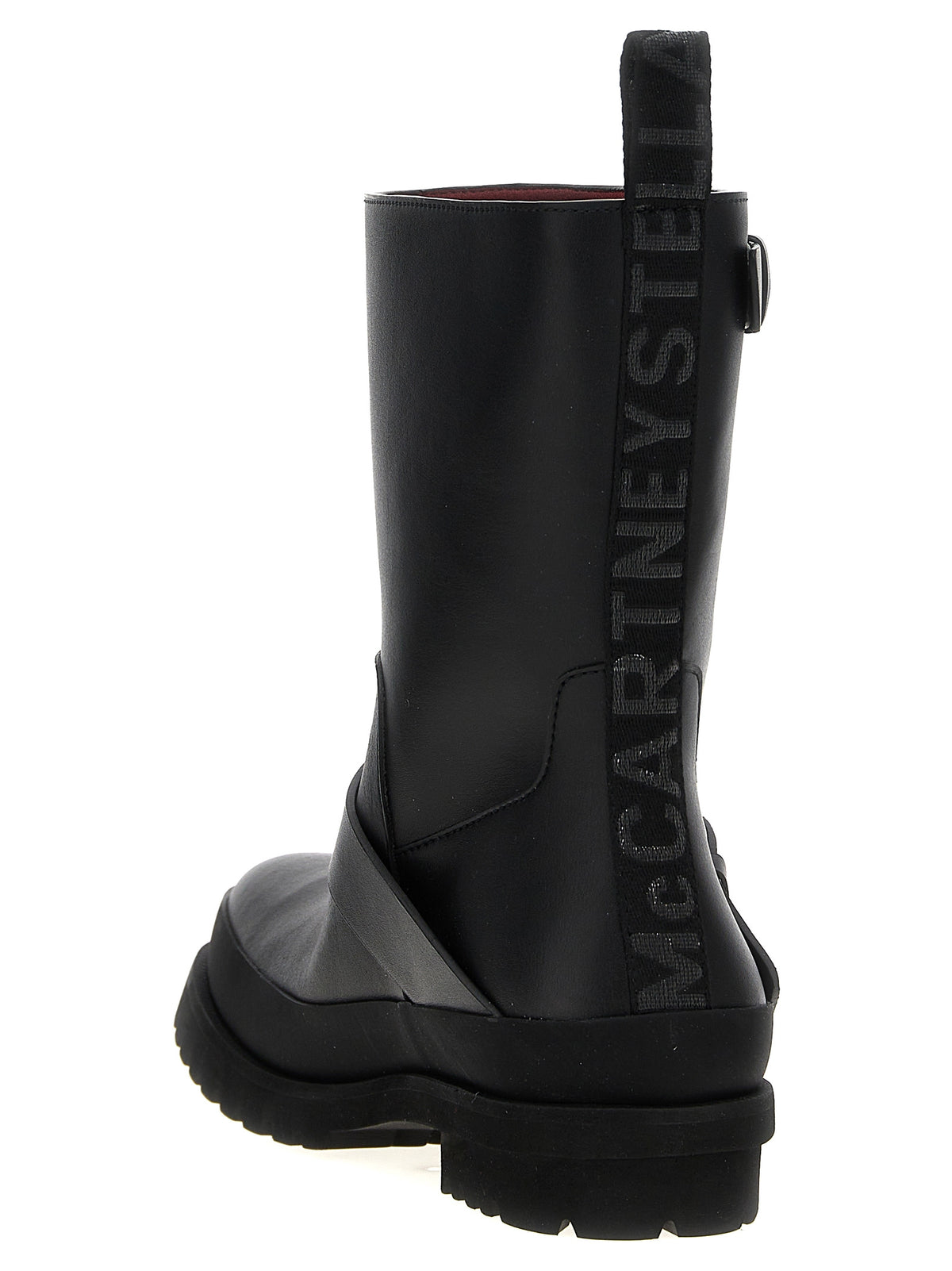 Stivaletti neri in poliestere Stella McCartney