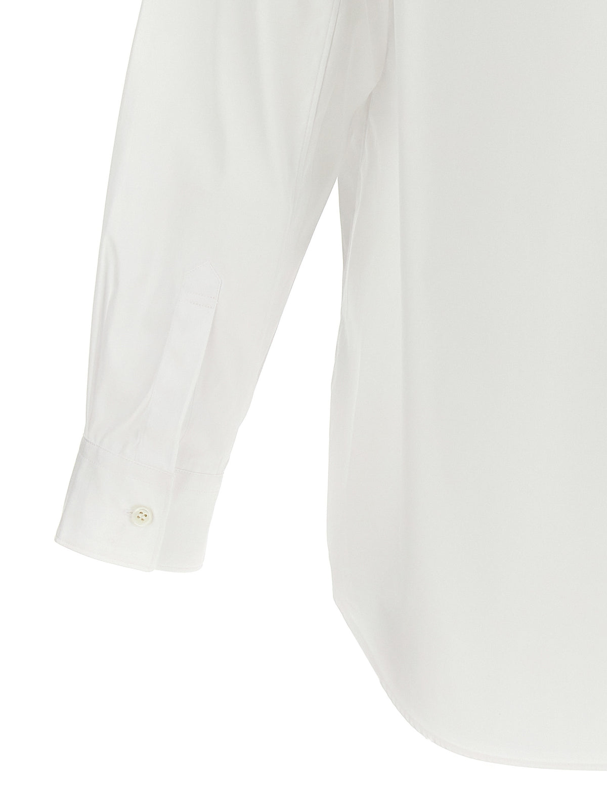 Blusa Bianca in Cotone Comme Des Garçons