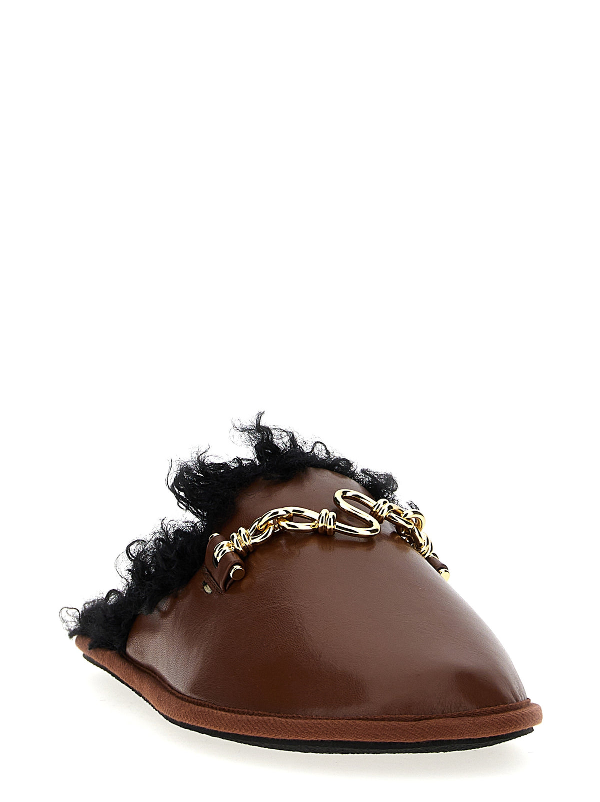 Mules Stella McCartney marroni in polietilene