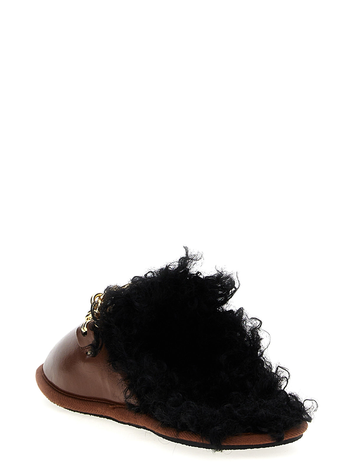 Mules Stella McCartney marroni in polietilene