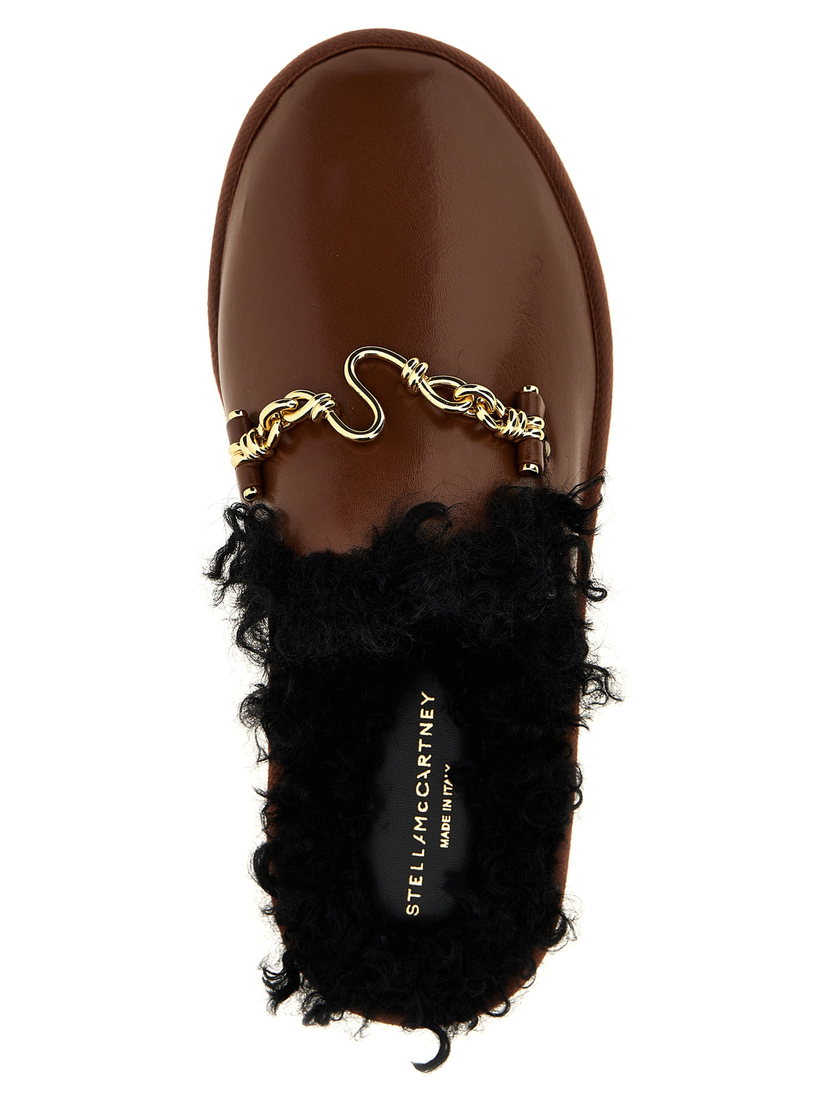 Mules Stella McCartney marroni in polietilene