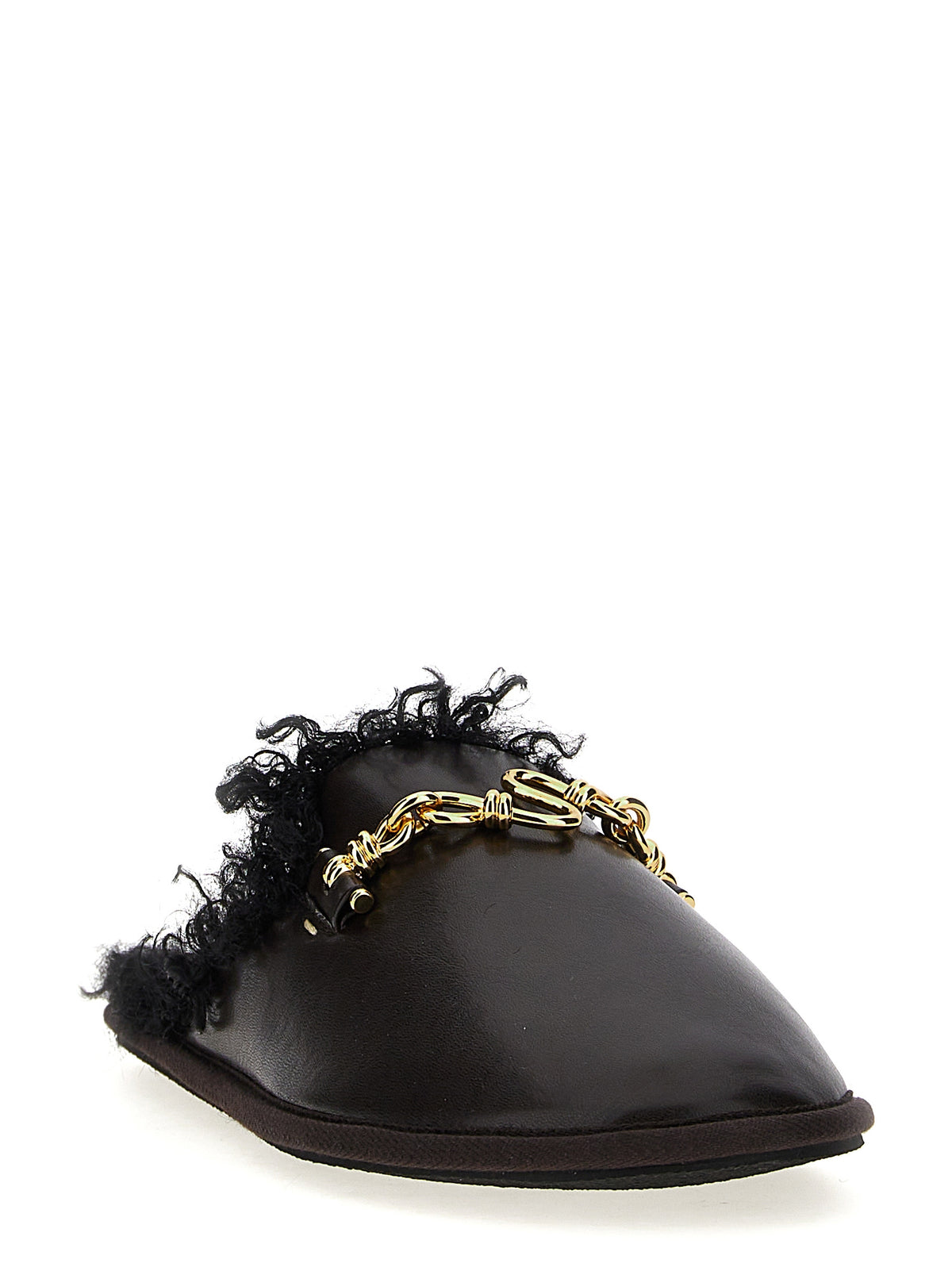 Mules Stella McCartney marroni in polietilene