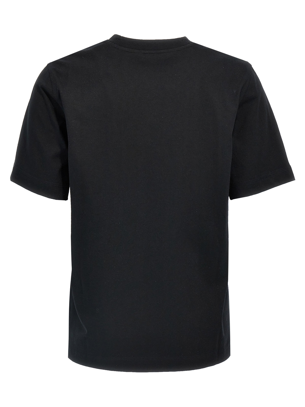T-shirt nera in cotone Burberry