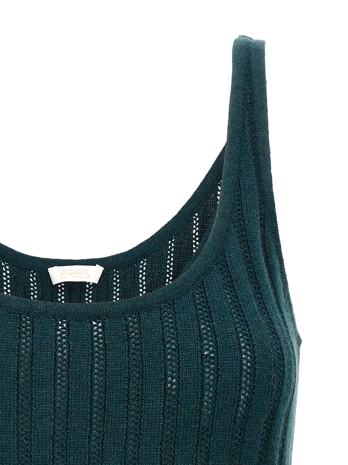 T-shirt smanicata in lana bicolor Eres