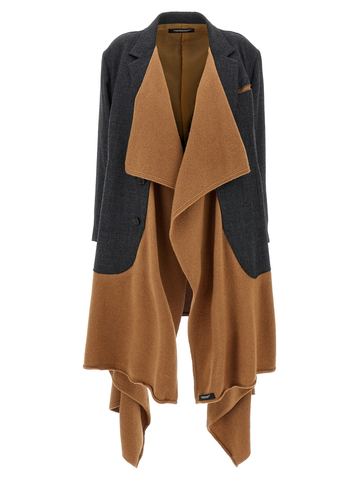 Cappotto in lana multicolore Undercover