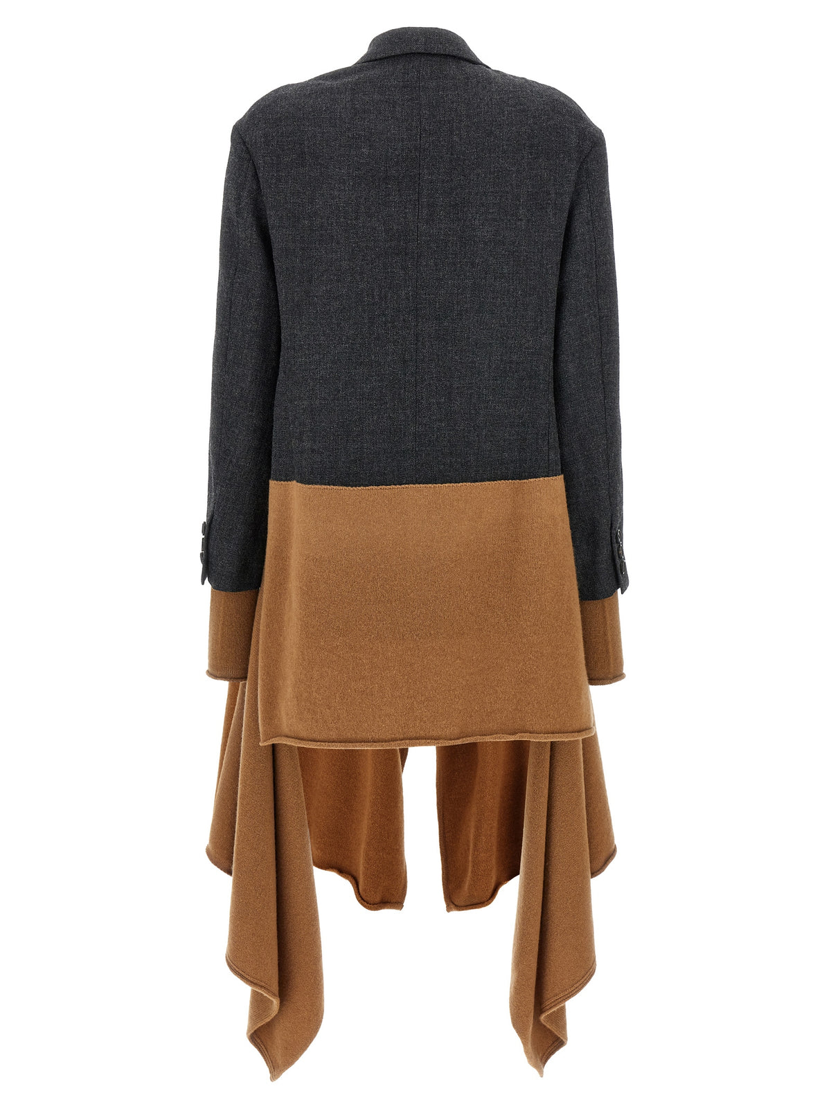 Cappotto in lana multicolore Undercover