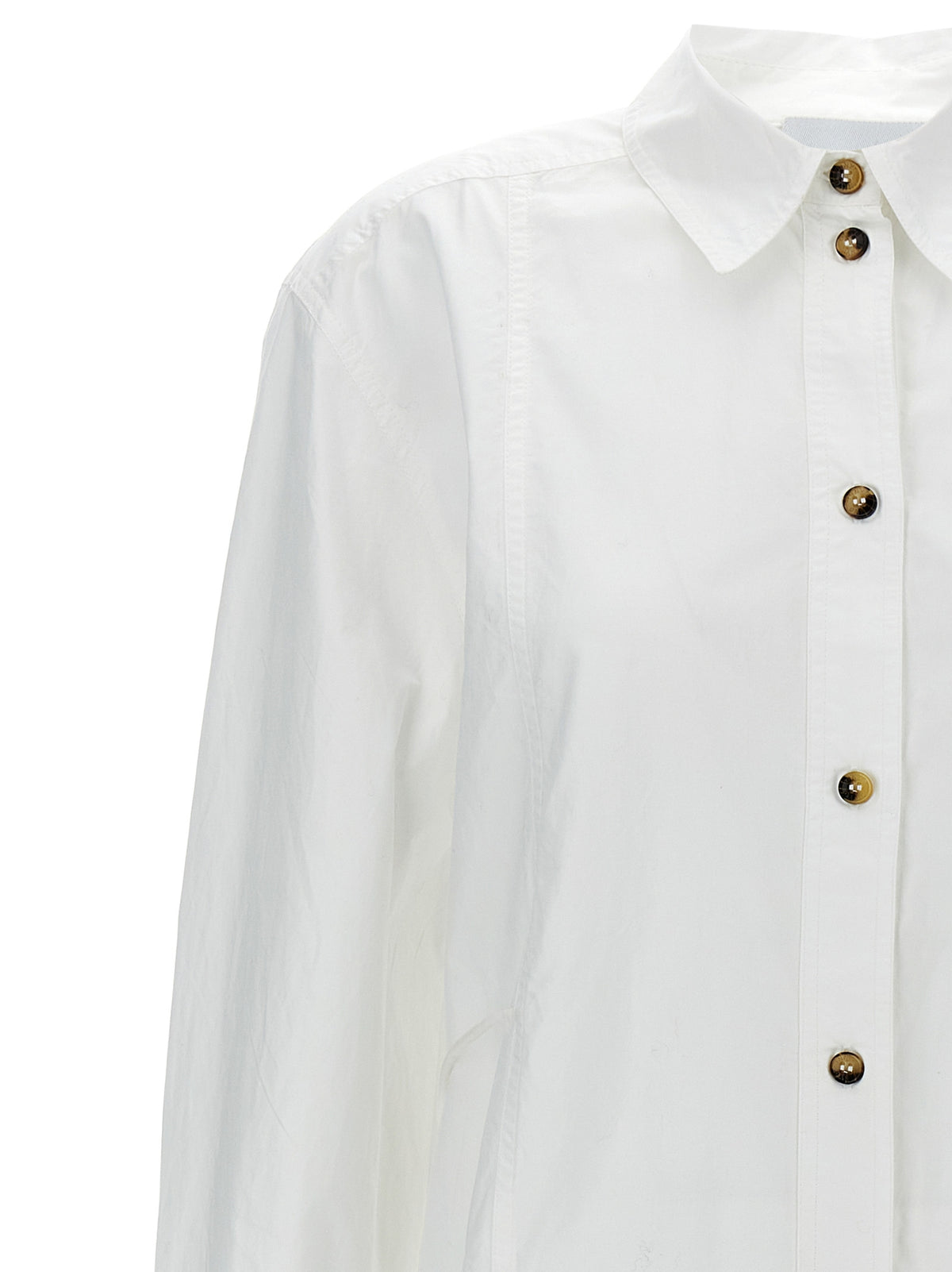 Blusa Ganni in cotone bianco