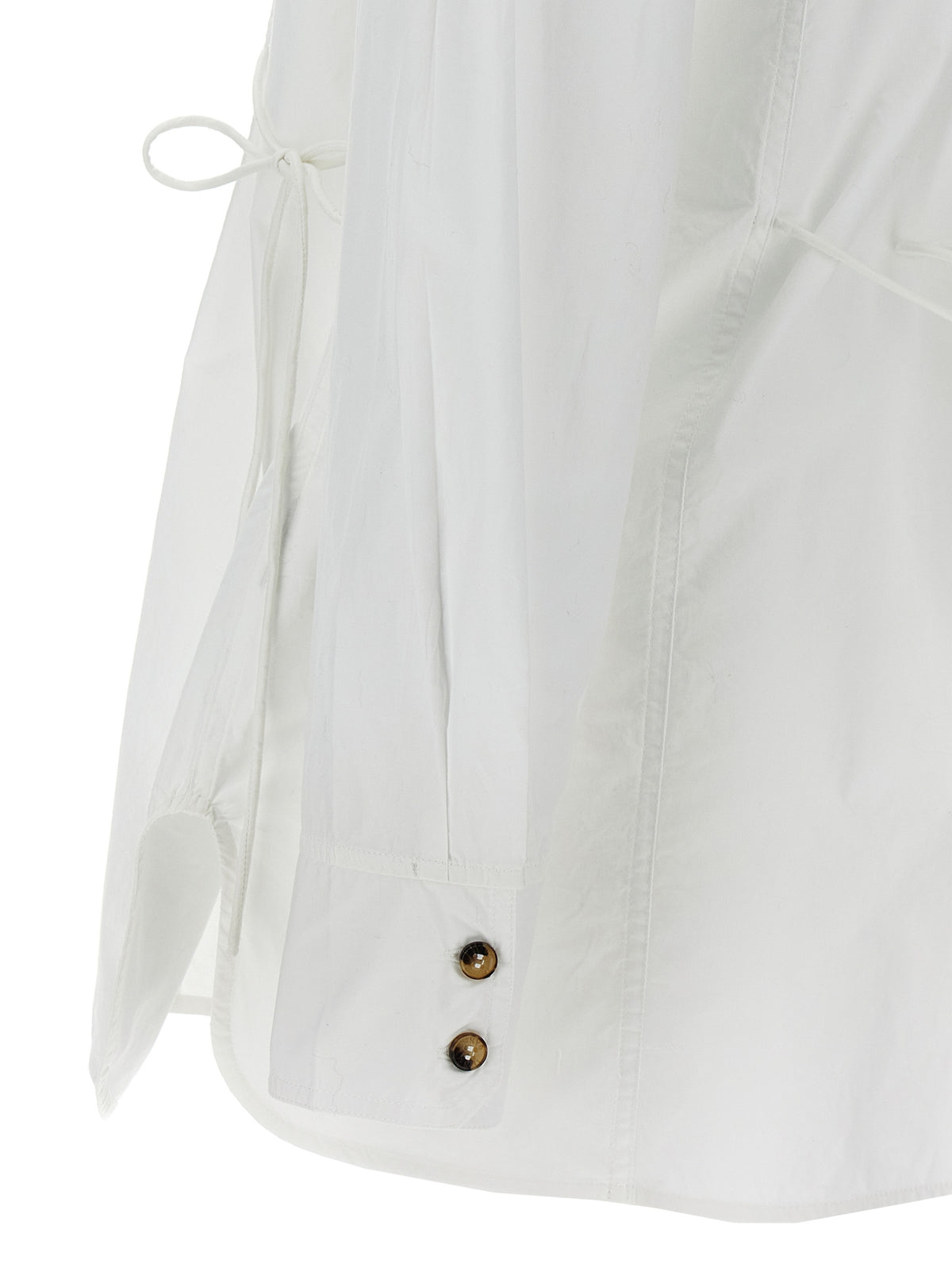 Blusa Ganni in cotone bianco