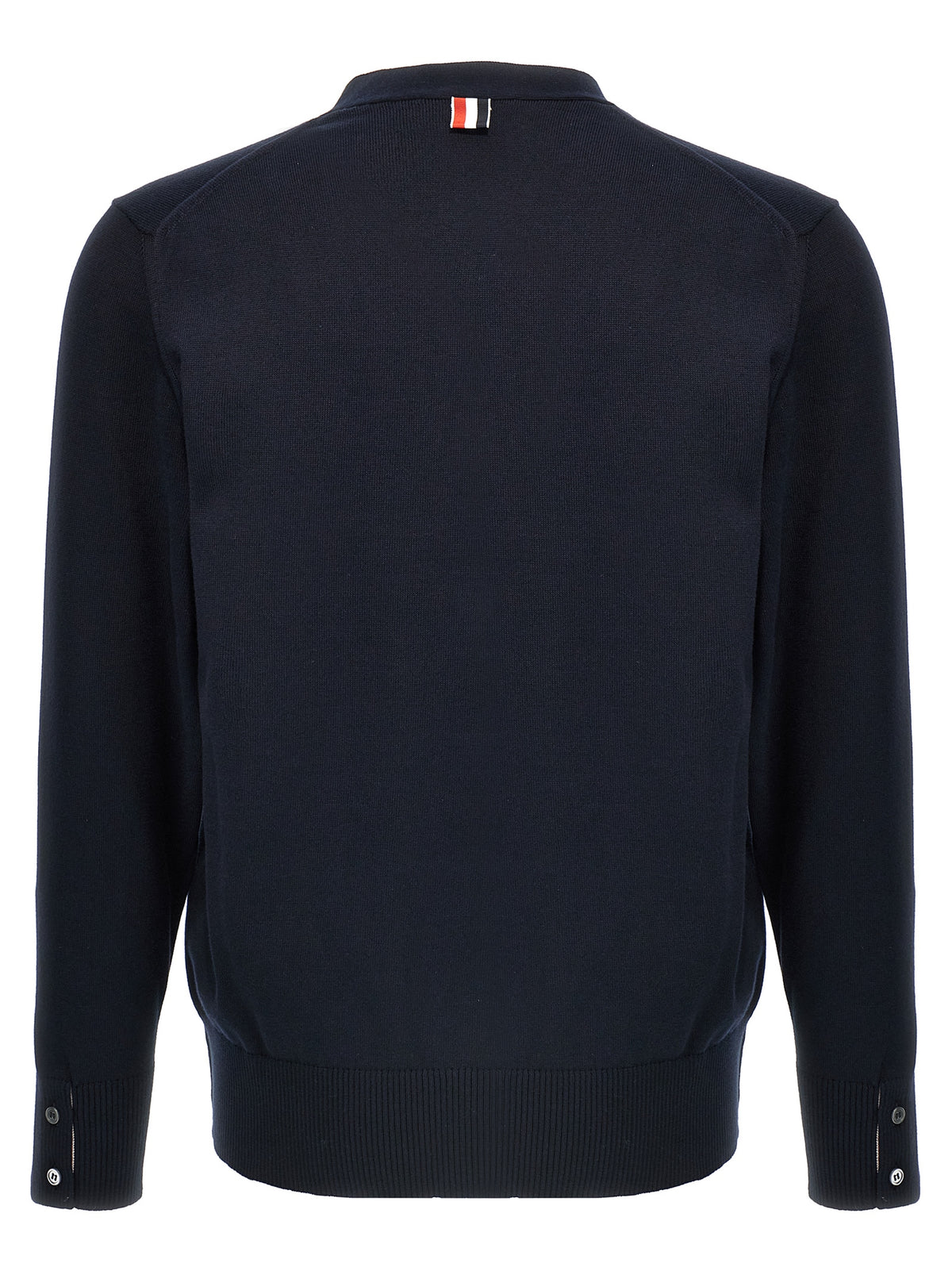 Cardigan en coton bleu Thom Browne