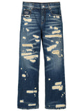 Jeans a gamba dritta in cotone blu Marc Jacobs