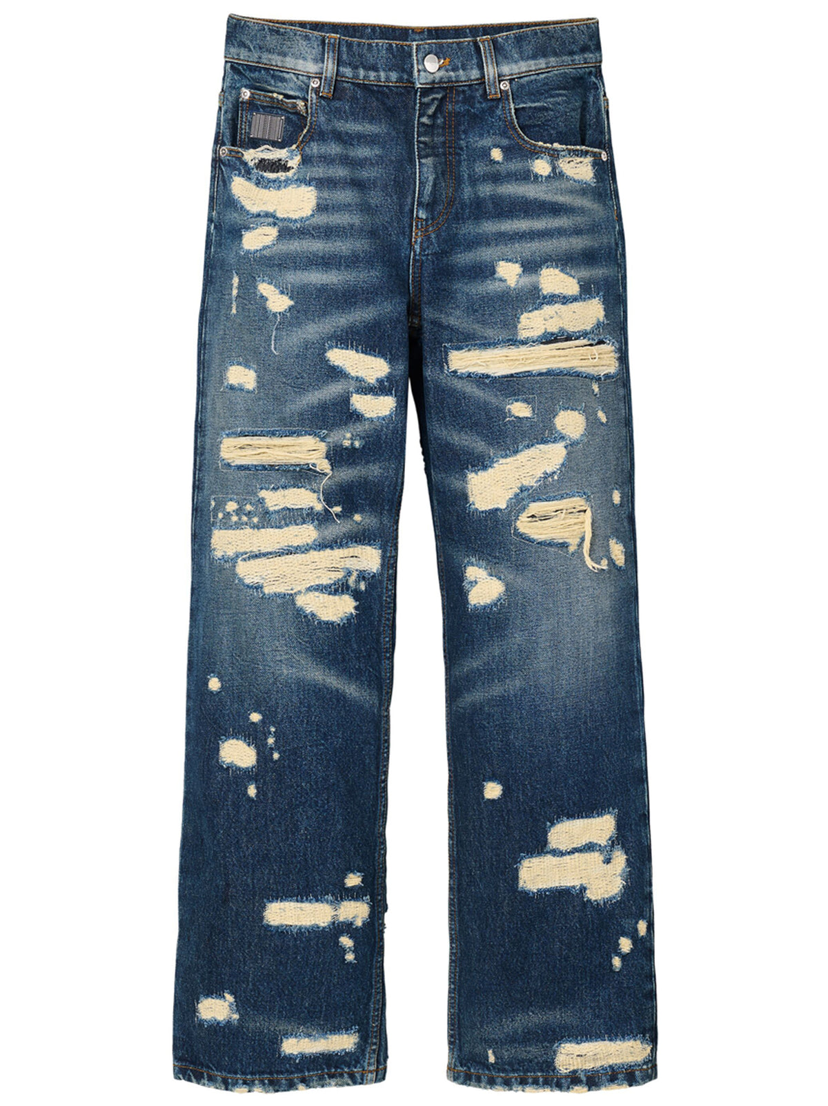 Jeans a gamba dritta in cotone blu Marc Jacobs