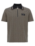Polo Balmain in cotone bicolore