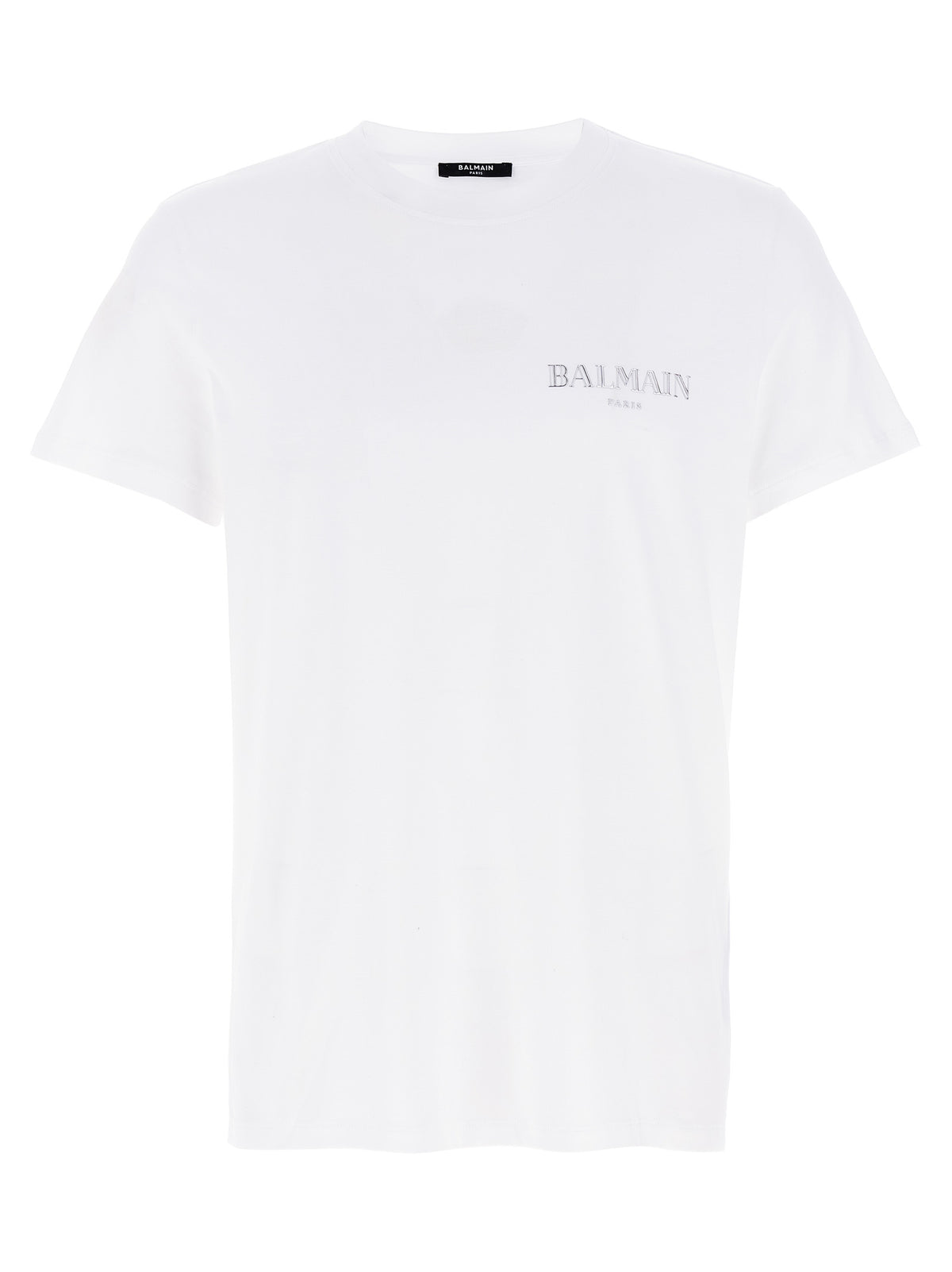 T-shirt Balmain bianca in cotone biologico