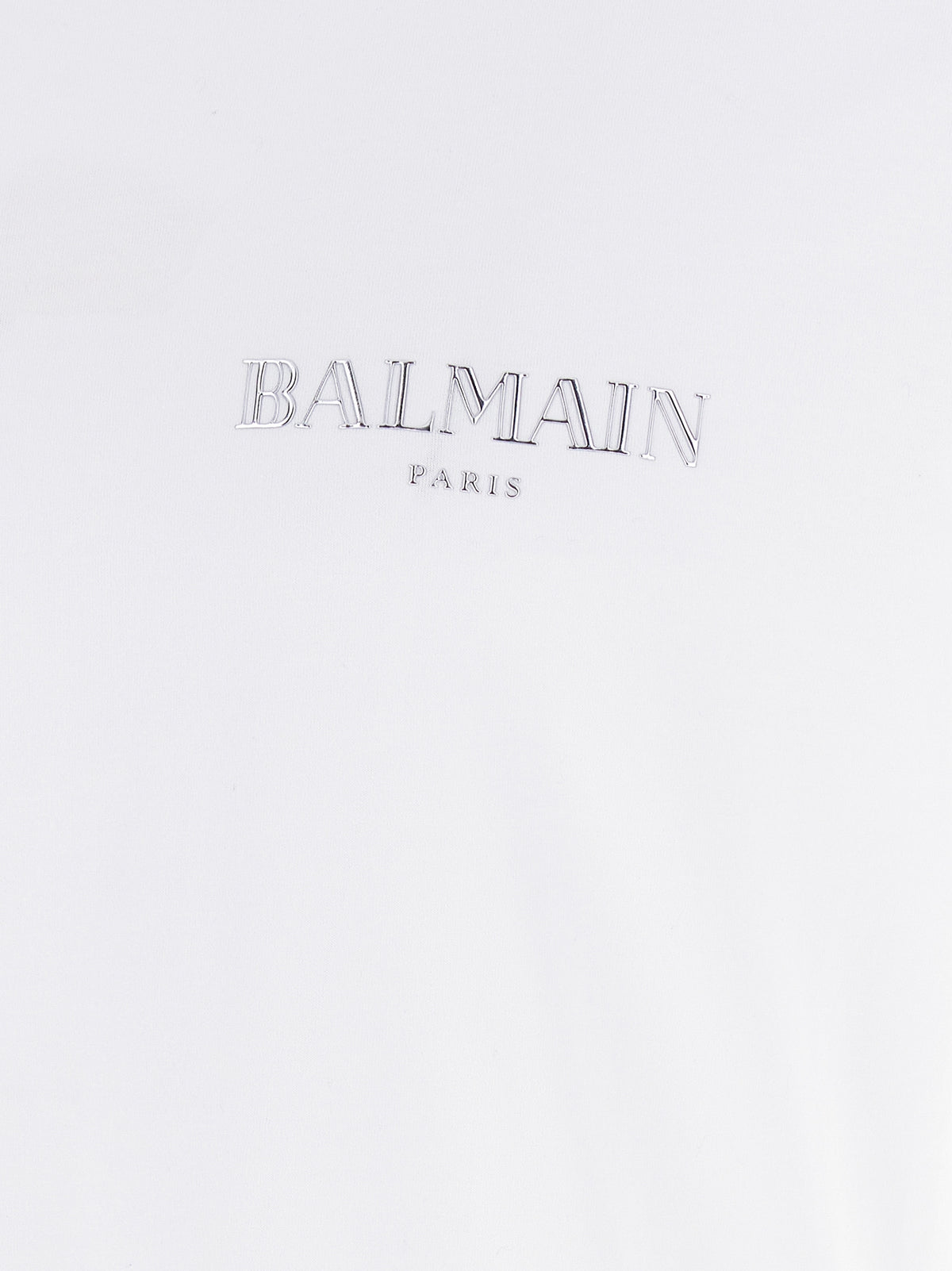 T-shirt Balmain bianca in cotone biologico