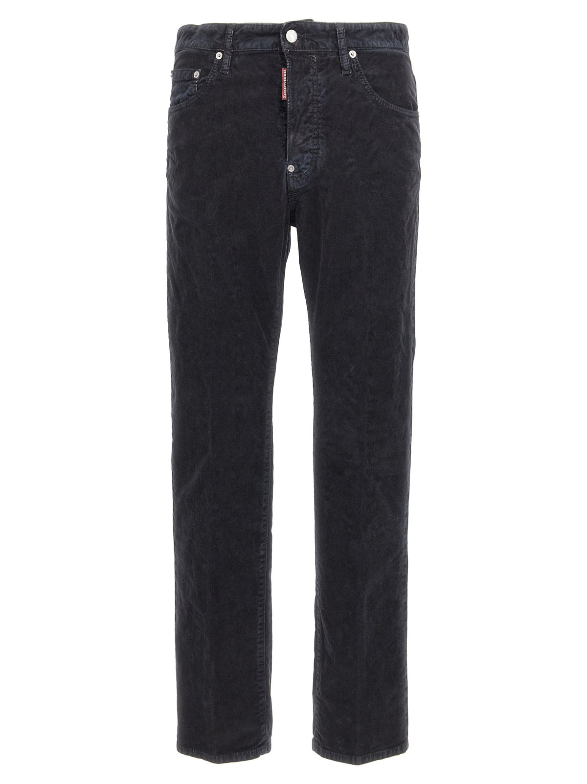 Pantaloni casual in cotone blu Dsquared²