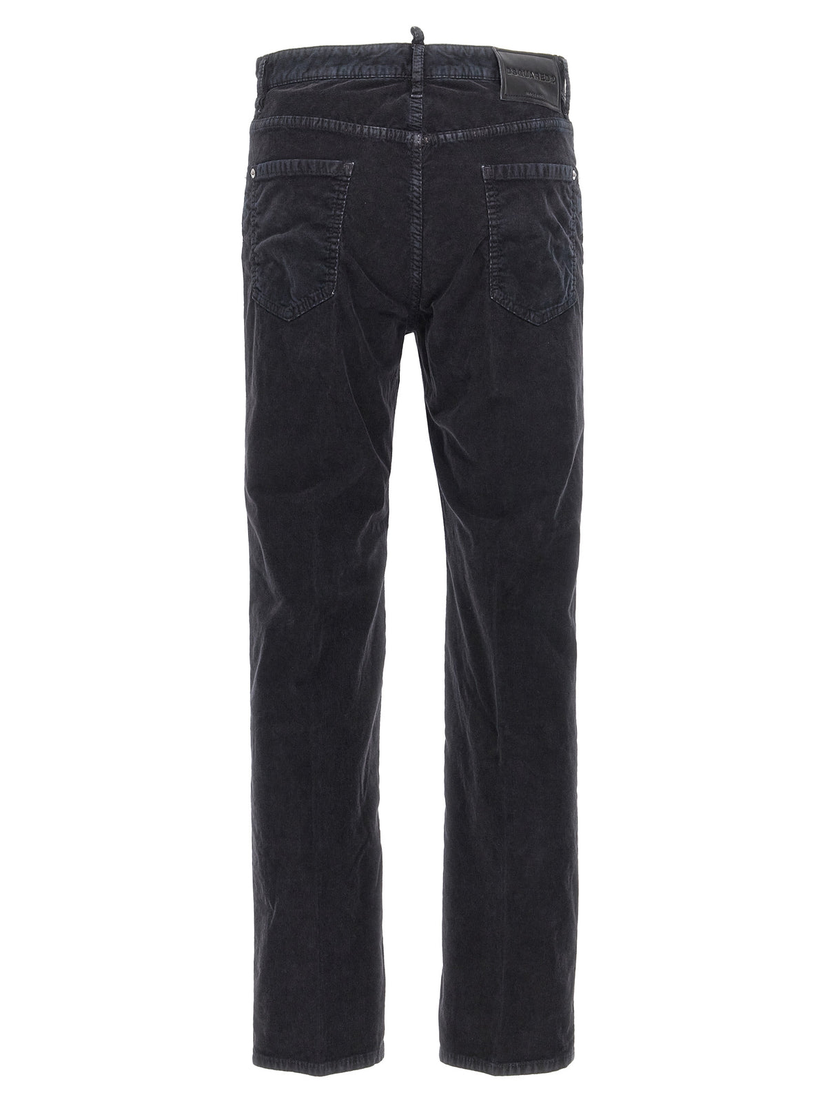 Pantaloni casual in cotone blu Dsquared²