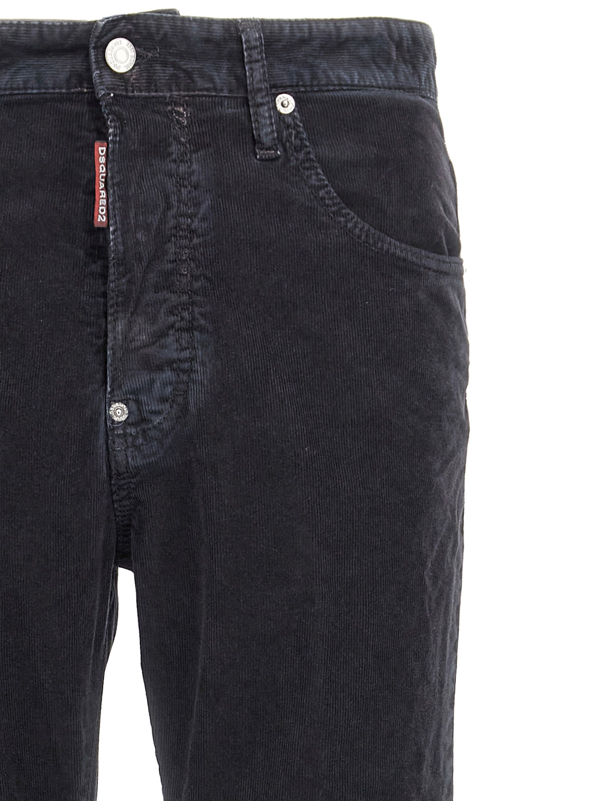 Pantaloni casual in cotone blu Dsquared²