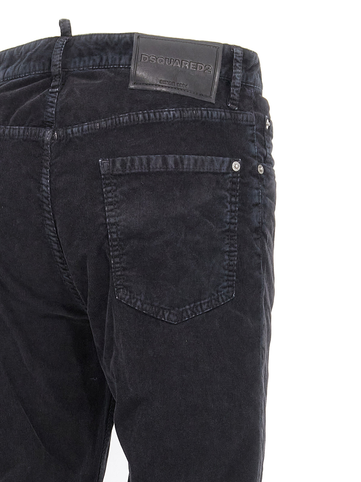 Pantaloni casual in cotone blu Dsquared²