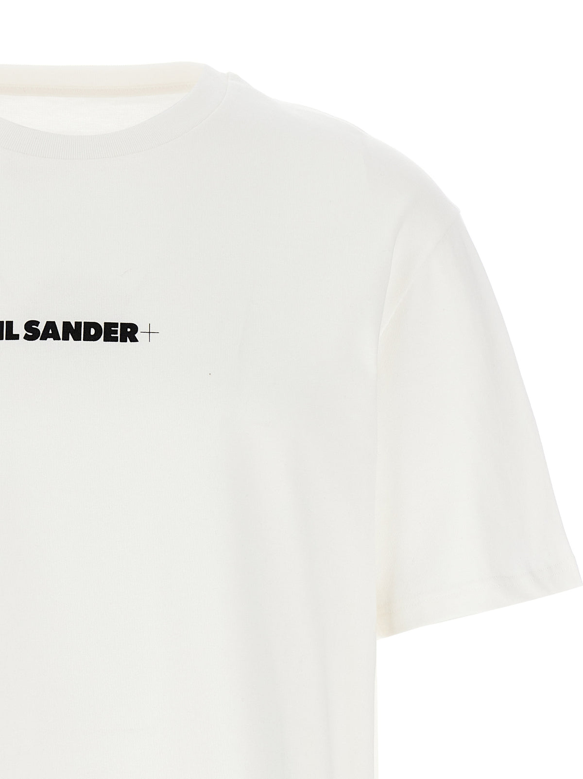 T-shirt en coton blanc Jil Sander