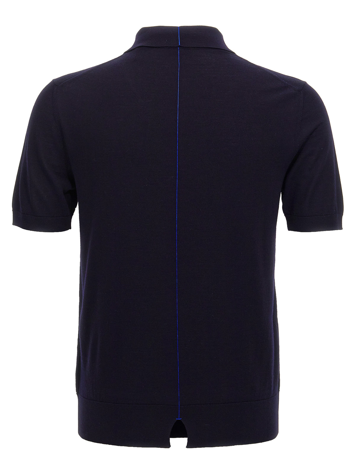 Polo Burberry en laine bleue