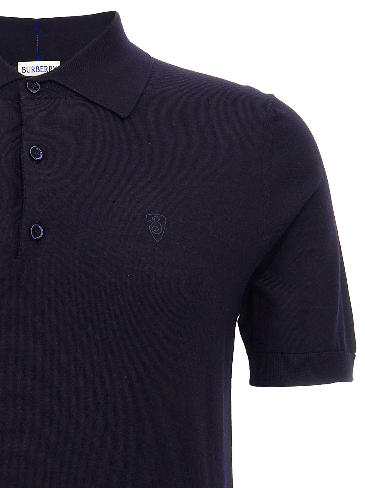 Polo Burberry en laine bleue