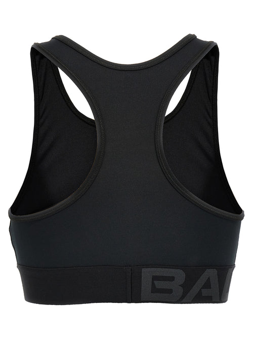Reggiseno sportivo Balenciaga nero in poliestere