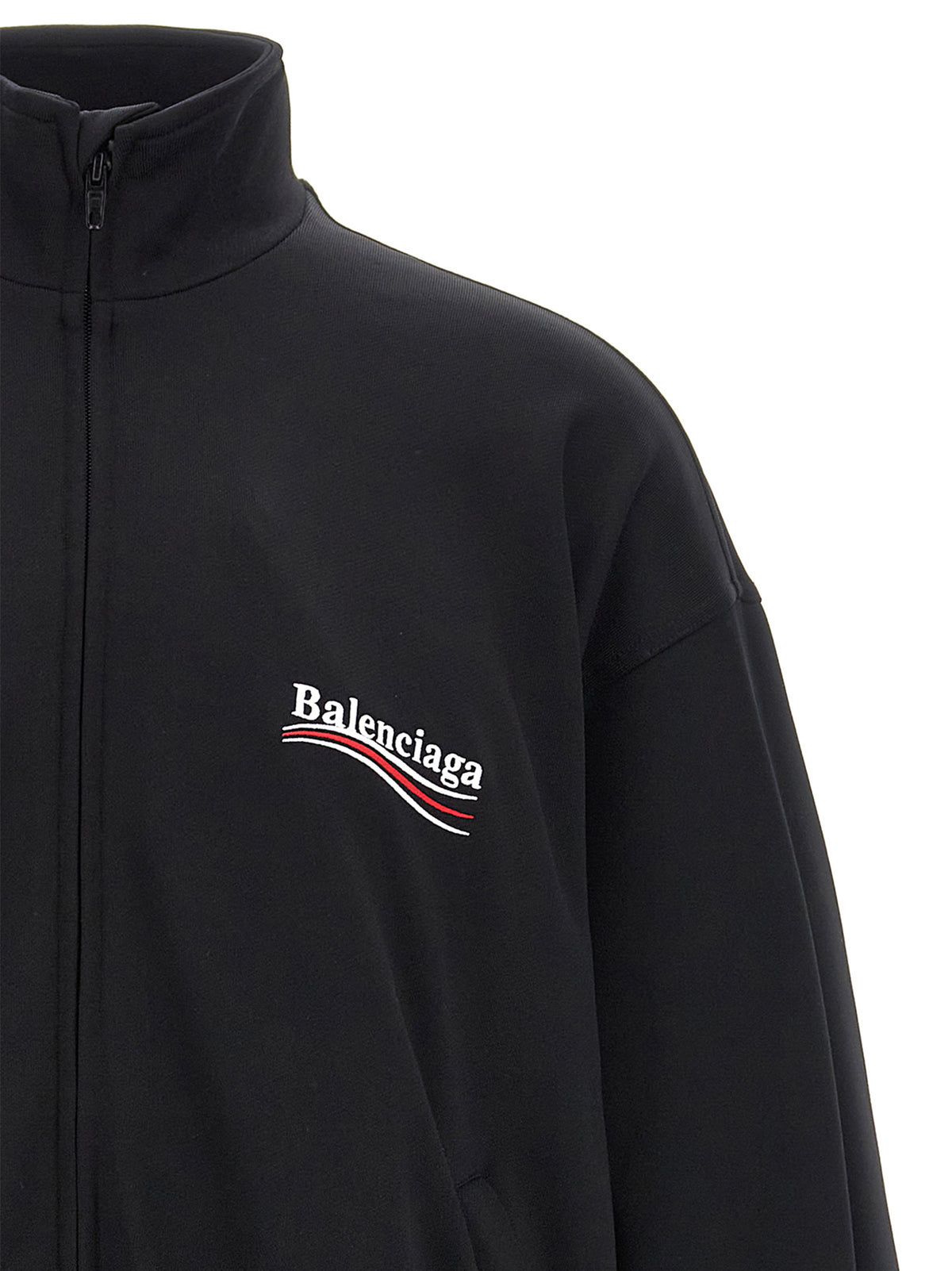 Felpa Balenciaga nera in poliammide