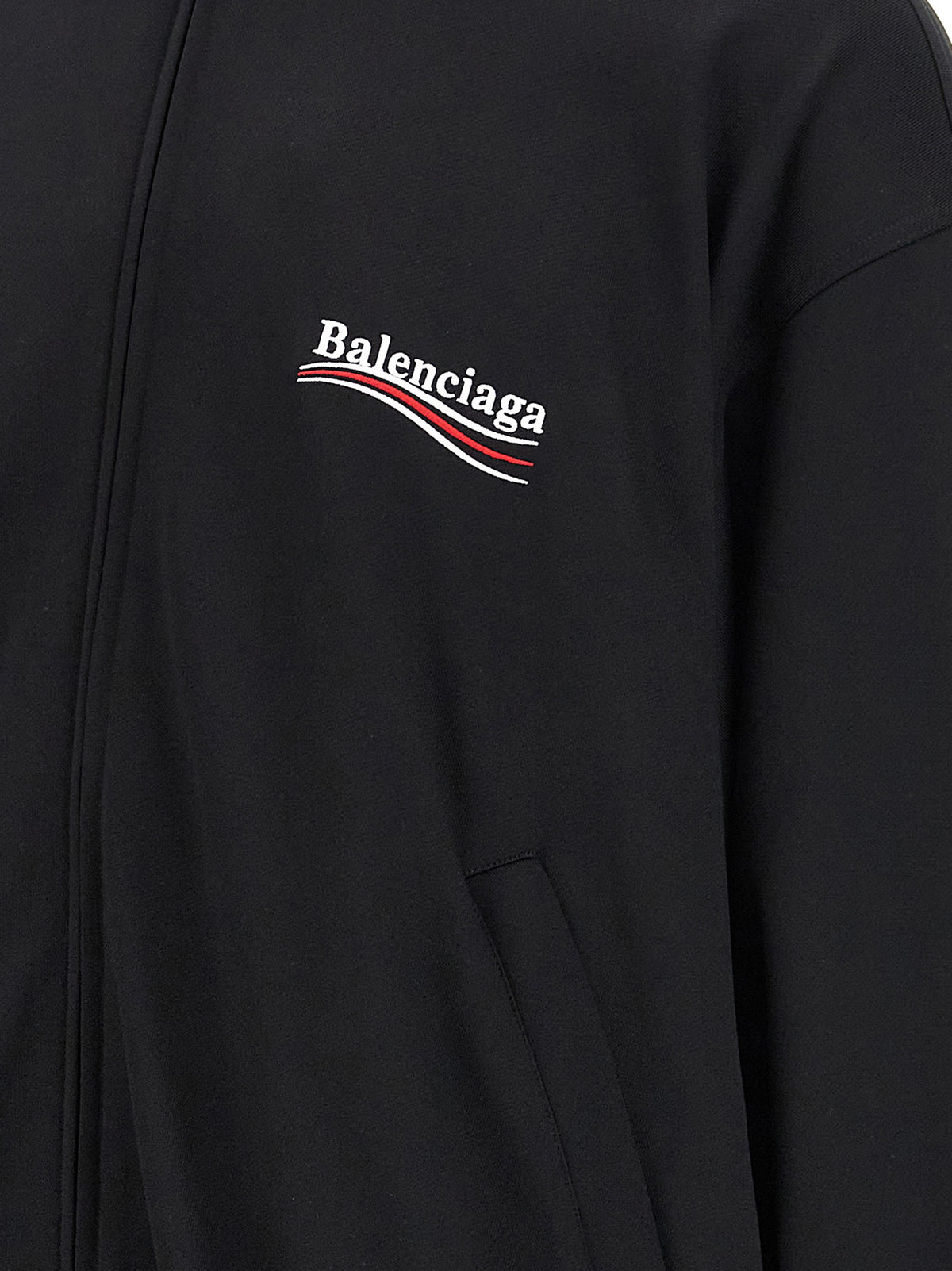 Felpa Balenciaga nera in poliammide