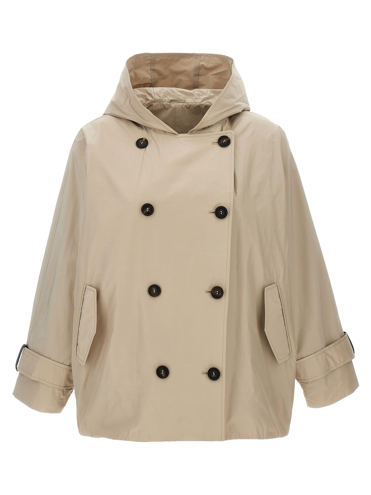 Veste longue Brunello Cucinelli en polyester beige