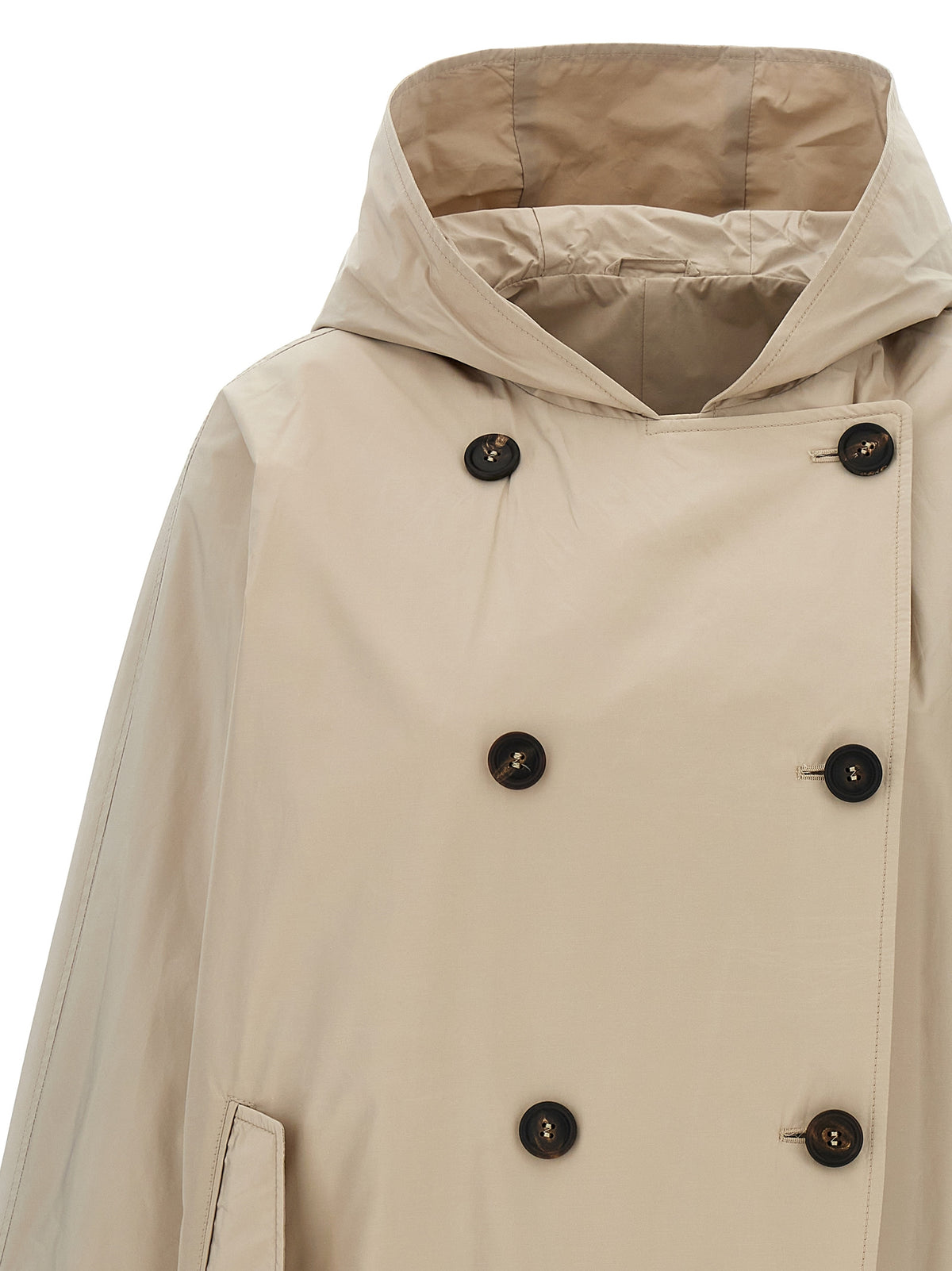 Veste longue Brunello Cucinelli en polyester beige