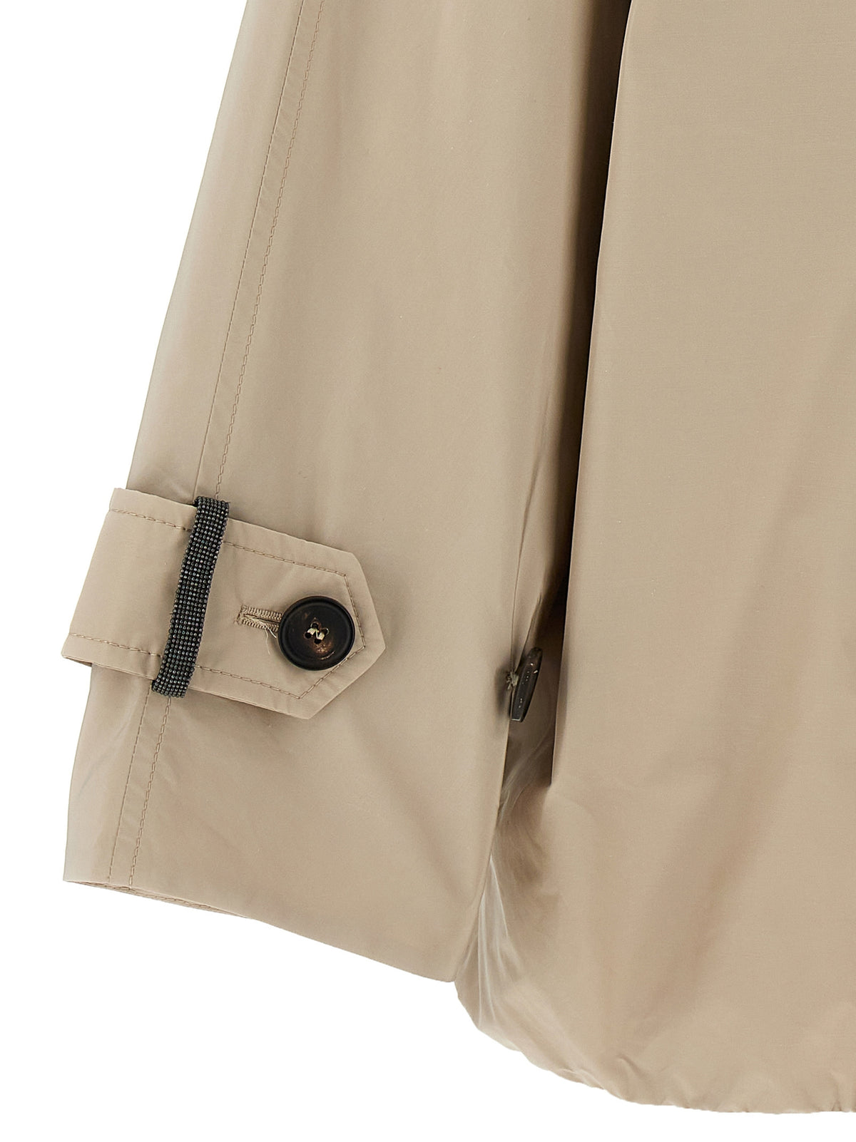 Veste longue Brunello Cucinelli en polyester beige