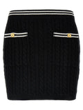 Gonna lunga bicolore in cotone Alessandra Rich