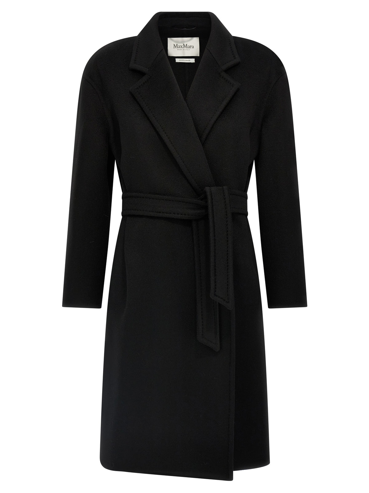 Cappotto nero in cashmere Max Mara