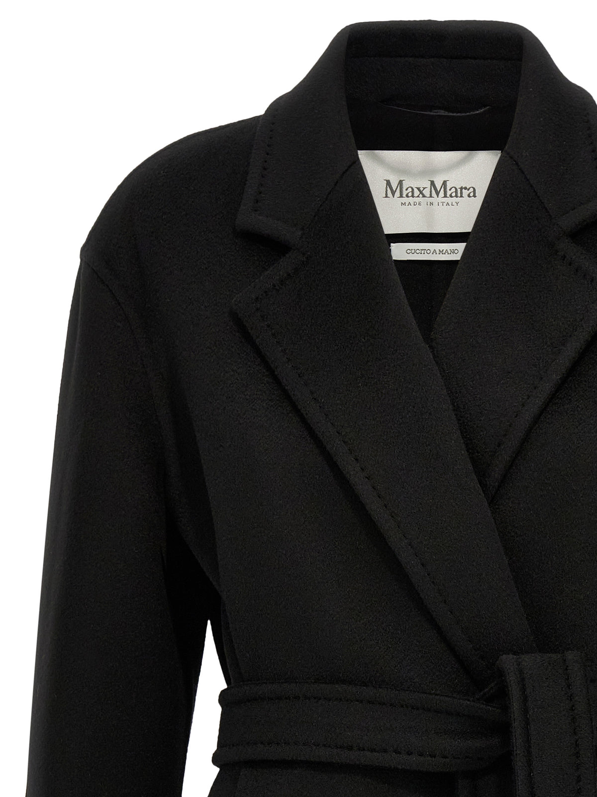 Cappotto nero in cashmere Max Mara