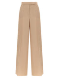 Pantaloni casual beige in lana vergine Max Mara