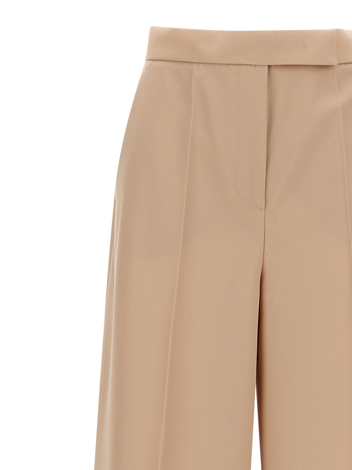 Pantaloni casual beige in lana vergine Max Mara