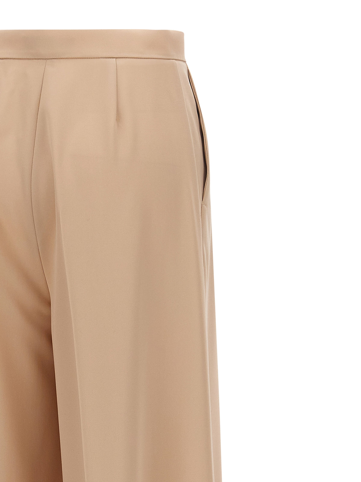 Pantaloni casual beige in lana vergine Max Mara