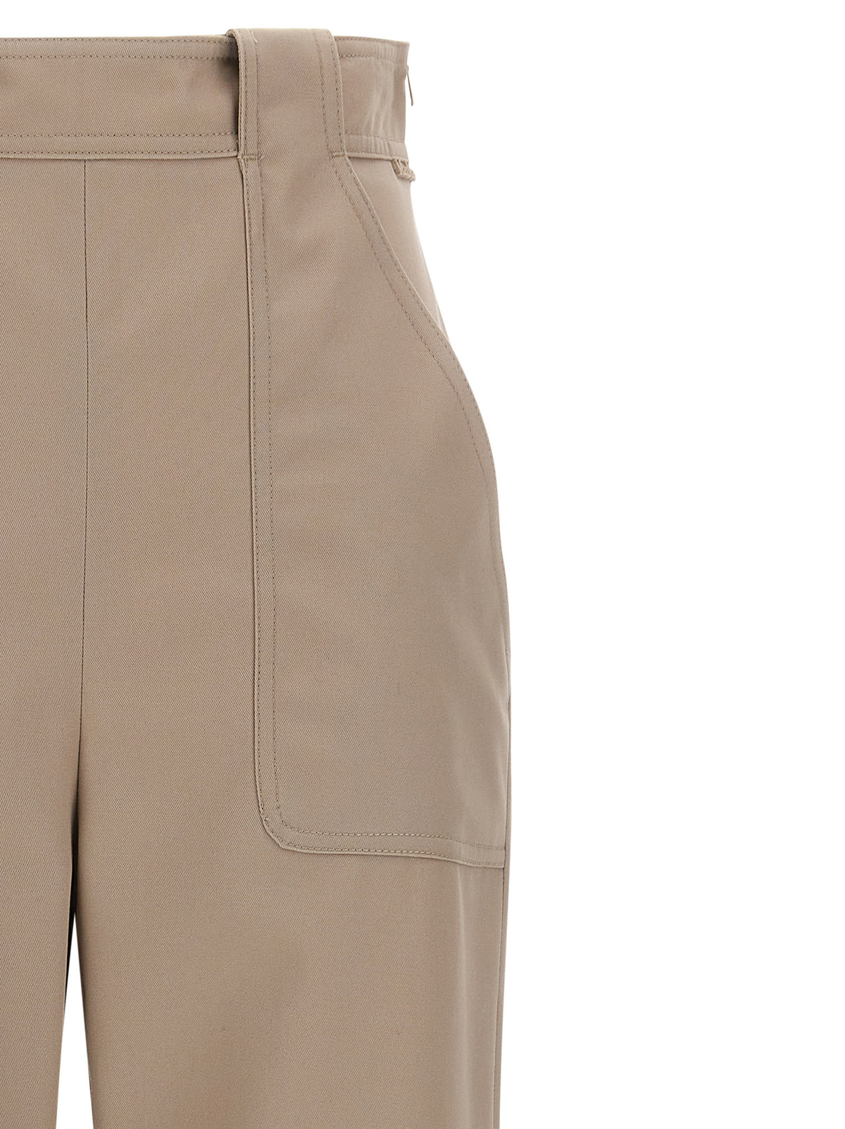 Max Mara Beige Katoenen Casual Broek